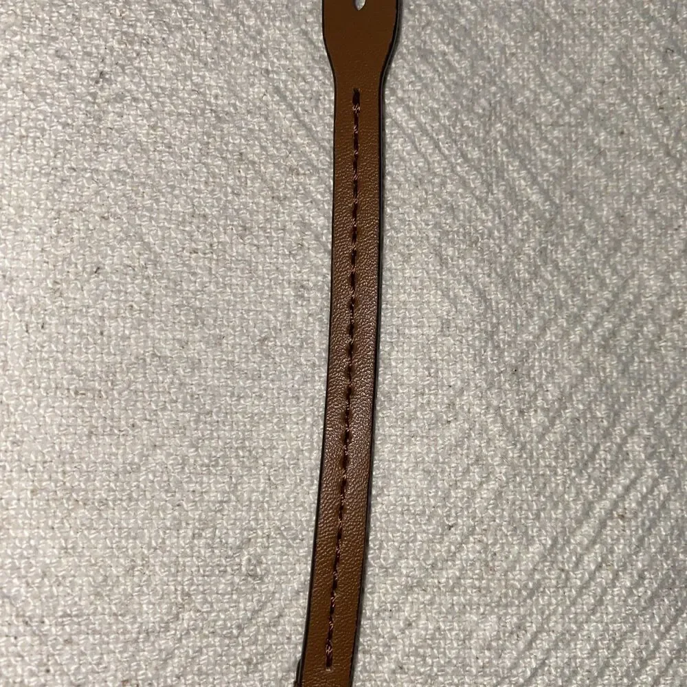 Michael Kors Leather & Gold Metal Bag Charm / Purse Hang Tag – NWOT